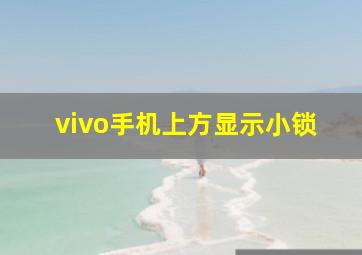 vivo手机上方显示小锁