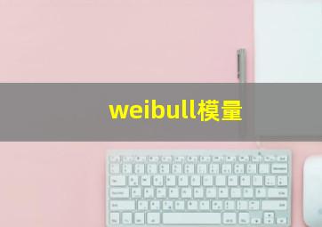 weibull模量