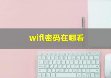 wifl密码在哪看