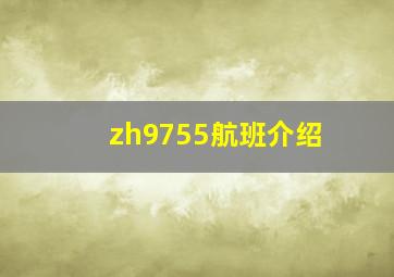 zh9755航班介绍