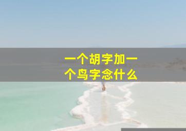 一个胡字加一个鸟字念什么