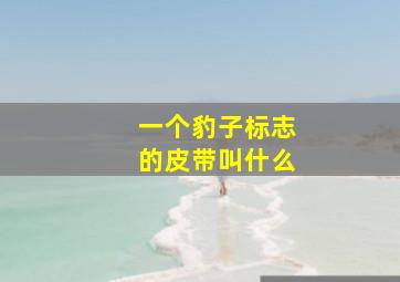 一个豹子标志的皮带叫什么