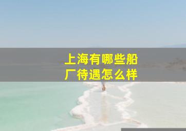 上海有哪些船厂待遇怎么样