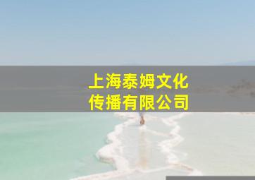 上海泰姆文化传播有限公司