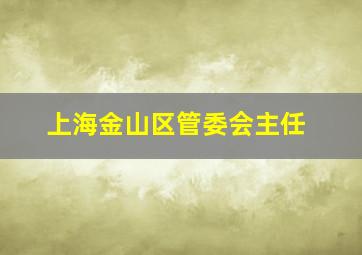 上海金山区管委会主任