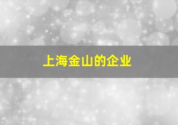 上海金山的企业