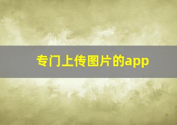 专门上传图片的app