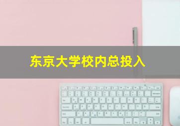 东京大学校内总投入