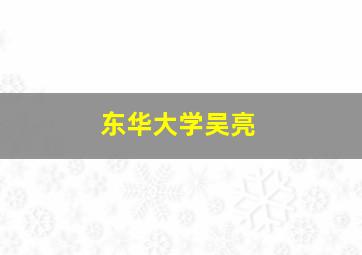 东华大学吴亮