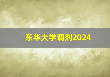 东华大学调剂2024