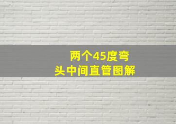 两个45度弯头中间直管图解