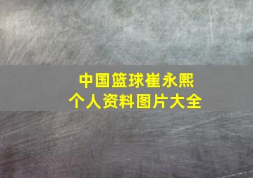 中国篮球崔永熙个人资料图片大全