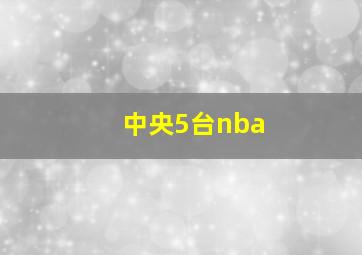 中央5台nba