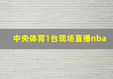 中央体育1台现场直播nba