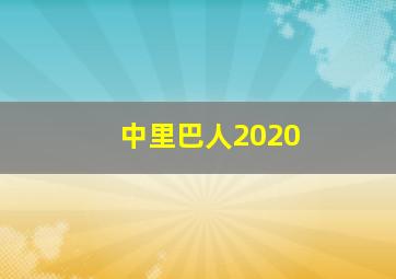 中里巴人2020