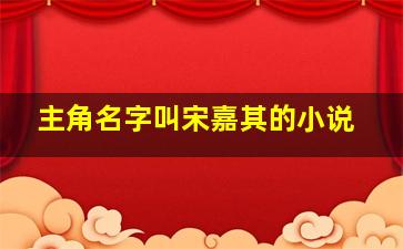 主角名字叫宋嘉其的小说