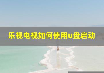 乐视电视如何使用u盘启动