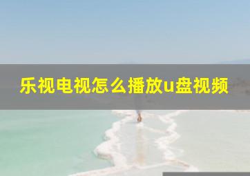 乐视电视怎么播放u盘视频