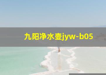 九阳净水壶jyw-b05