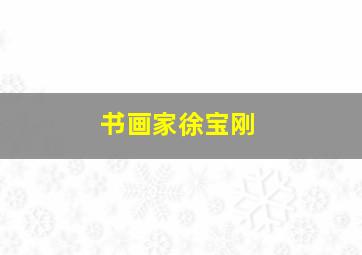 书画家徐宝刚