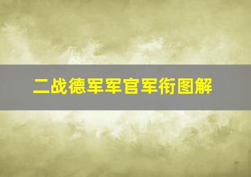 二战德军军官军衔图解