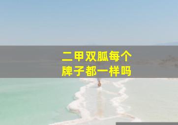 二甲双胍每个牌子都一样吗