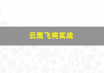 云鹰飞将实战