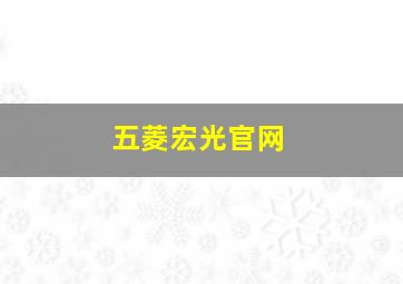 五菱宏光官网