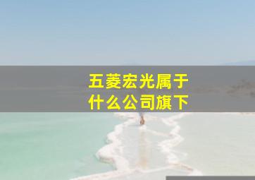 五菱宏光属于什么公司旗下