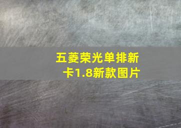 五菱荣光单排新卡1.8新款图片