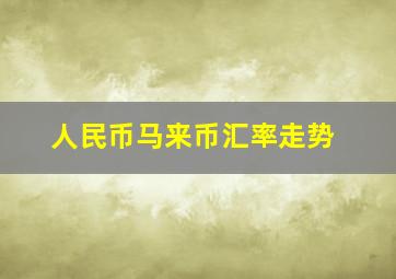 人民币马来币汇率走势