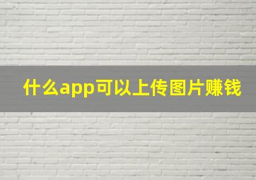 什么app可以上传图片赚钱