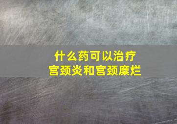 什么药可以治疗宫颈炎和宫颈糜烂