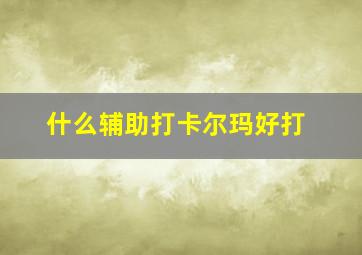 什么辅助打卡尔玛好打