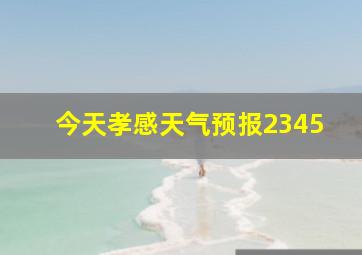 今天孝感天气预报2345