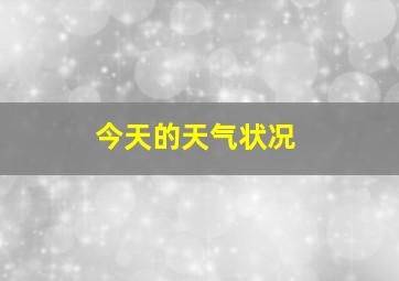 今天的天气状况