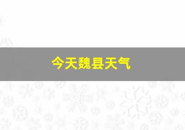 今天魏县天气