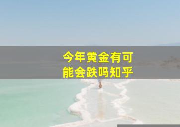 今年黄金有可能会跌吗知乎