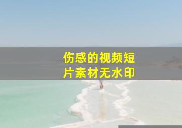 伤感的视频短片素材无水印