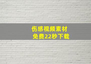 伤感视频素材免费22秒下载