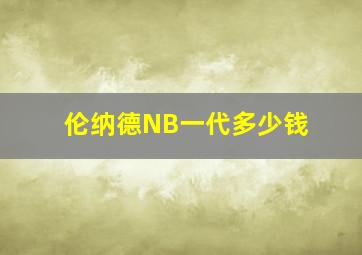 伦纳德NB一代多少钱