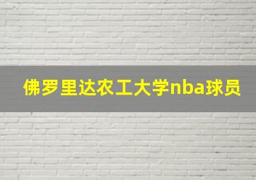 佛罗里达农工大学nba球员