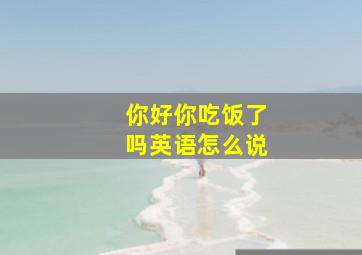 你好你吃饭了吗英语怎么说