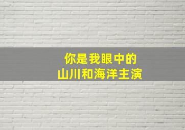 你是我眼中的山川和海洋主演