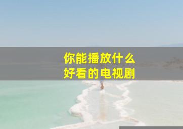 你能播放什么好看的电视剧