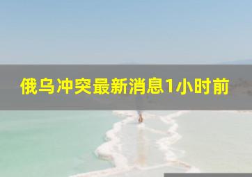 俄乌冲突最新消息1小时前