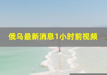 俄乌最新消息1小时前视频