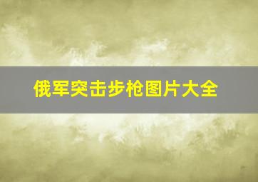 俄军突击步枪图片大全