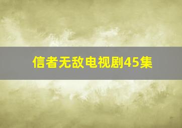 信者无敌电视剧45集