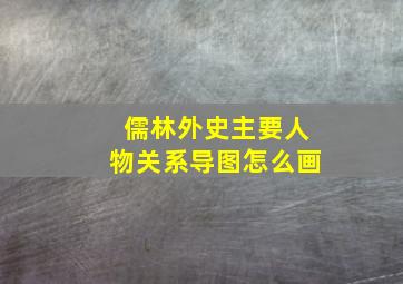 儒林外史主要人物关系导图怎么画